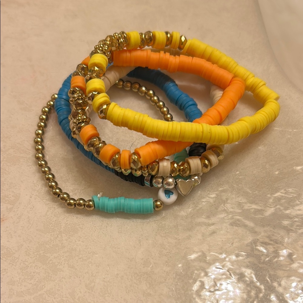 SHEIN Multicolor Beaded Bracelet Set